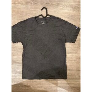 Champion Mens Authentic Athleticwear T-Shirt Charcoal Grey Embroidered Logo M